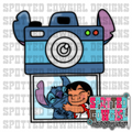 Hawaiian alien Polaroid clipart